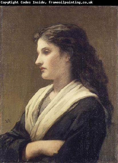 William Morris Hunt Study of a Female Head